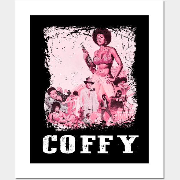 Coffys Revenge Bold and Beautiful Action Heroine Tee Wall Art by Beetle Golf